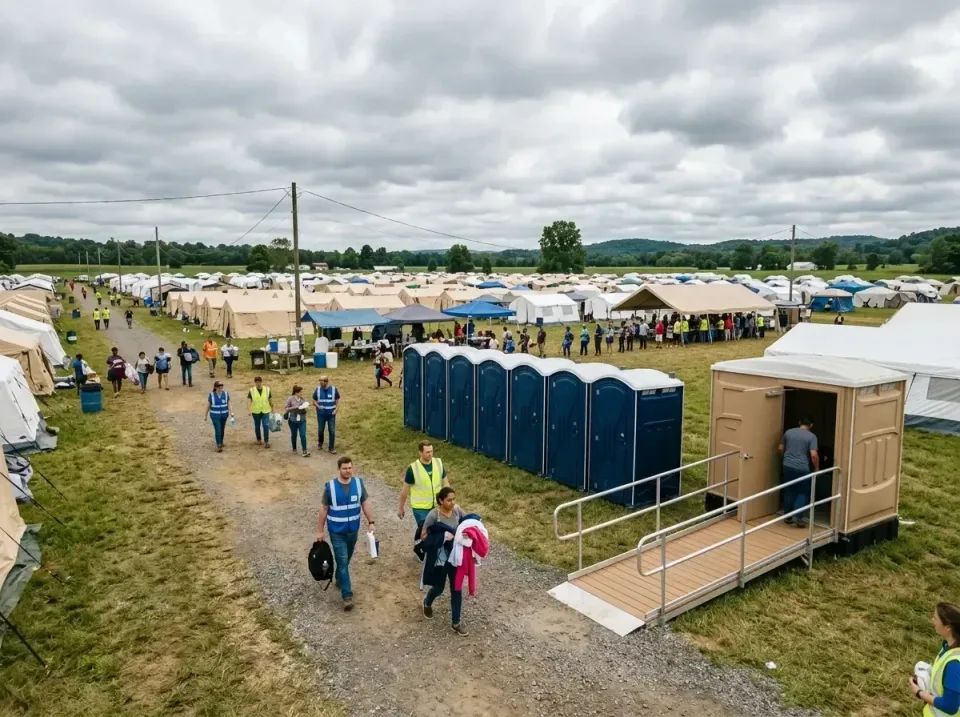 disaster-relief-camp-restrooms-010 — frequently asked questions, Dumpster & Portable Bathrooms Rental in Oak Hill, WV